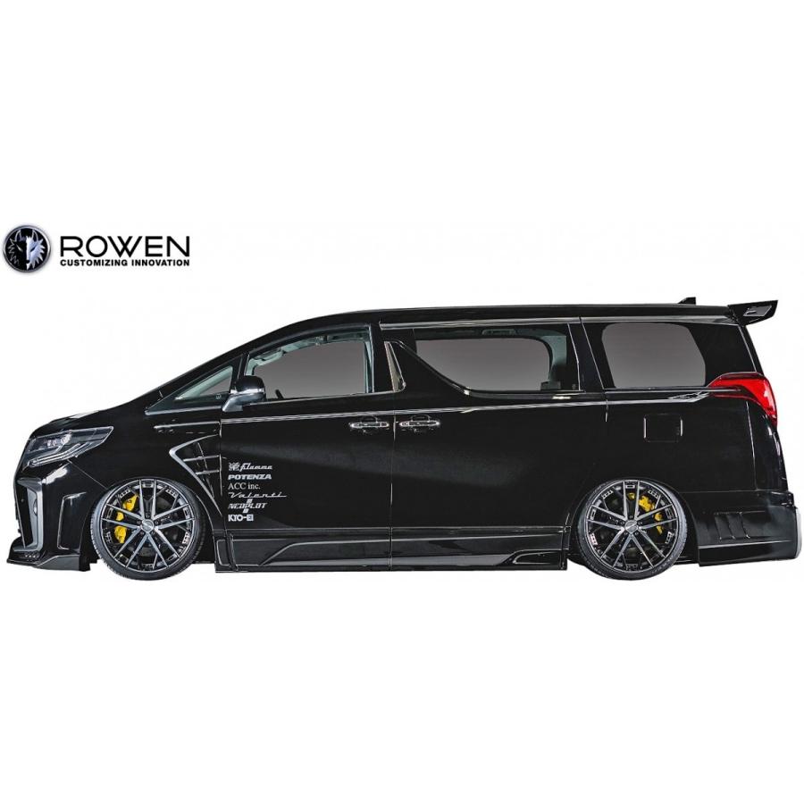 【M's】TOYOTA アルファード 30系 RR Sグレード 後期 (2018.01-) ROWEN バンパータイプ エアロキット 4点／／FRP+ABS ローウェン エアロ  ロエン｜emuzu-international｜04