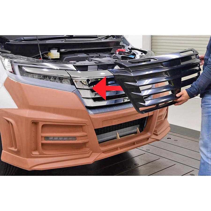 ステップワゴンRP3〜5 ノブレッセフロントグリル RP ステップワゴン スパーダ (後期) NOBLESSE フロントグリル