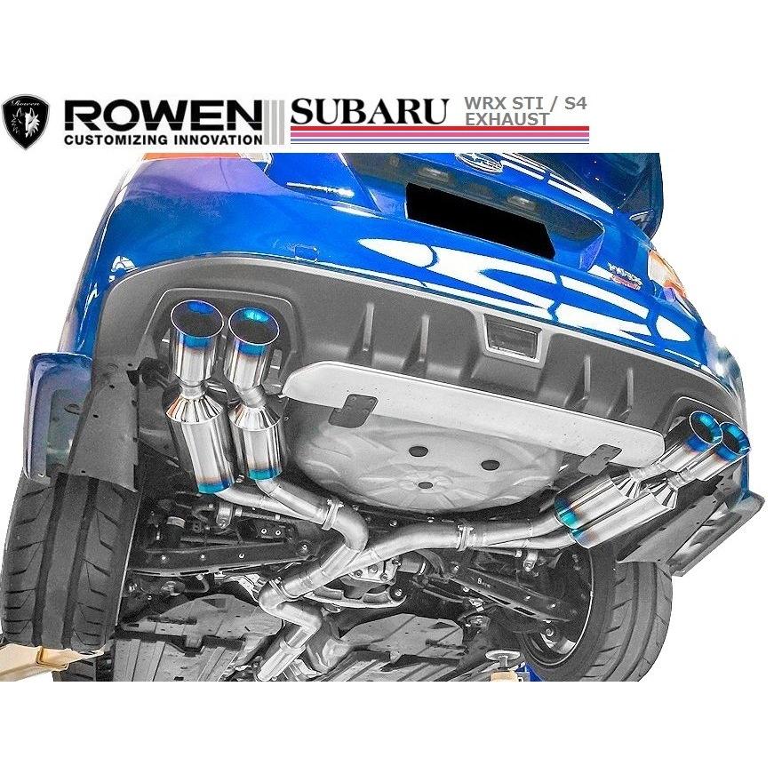M's】スバル WRX S4 VAG 専用 4本出し チタン マフラー ROWEN M's】スバル WRX S4 VAG 専用 4本出し チタン マフラー ROWEN
