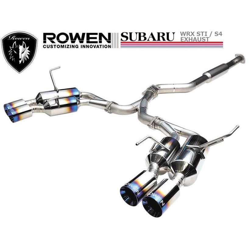 M's】スバル WRX S4 VAG 専用 4本出し チタン マフラー ROWEN M's】スバル WRX S4 VAG 専用 4本出し チタン マフラー ROWEN