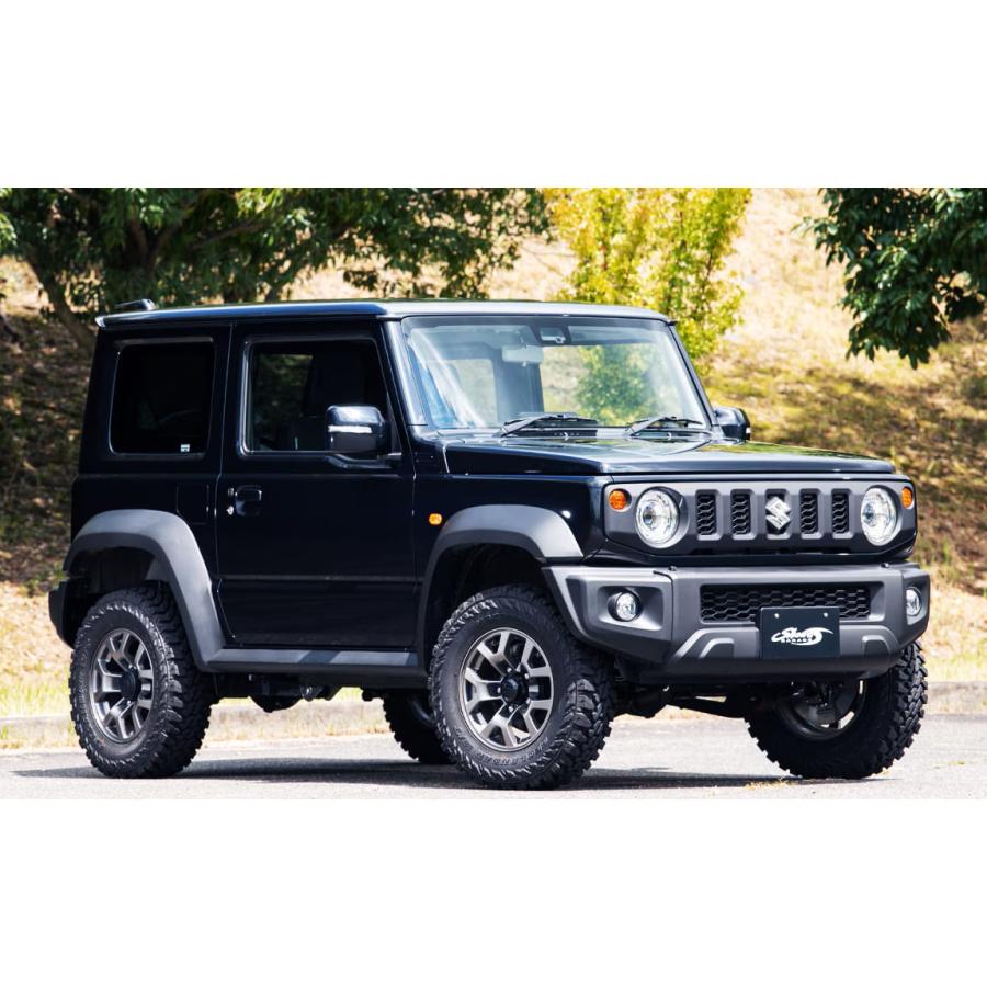 【M's】 JB74W ジムニーシエラ (2018.7-) Showa GARAGE 1インチ リフトアップコイル リフトアップサス 1台分 ブラック (25-30mmUP) ショウワガレージ S00143_1
