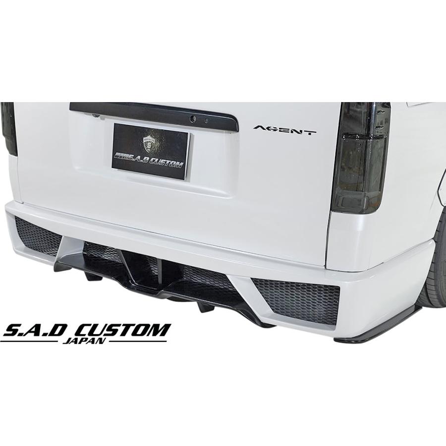 【M's】 トヨタ 200系 ハイエース 4型 (ナロー用) S.A.D CUSTOM JAPAN AGENT エアロ 3点キット ／／ FRP エージェント フルエアロ SADカスタムジャパンの画像