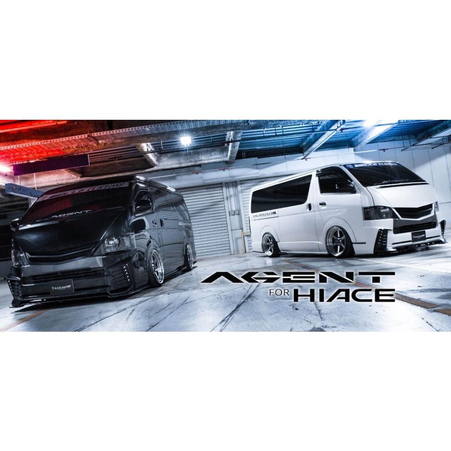 ハイエース　エアロセット　のりお ES フロントリップスポイラーVer.IV ABS製 □ハイエース標準