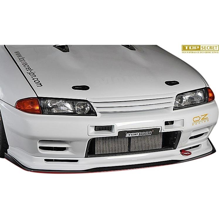 【M's】 R32 スカイライン GT-R BNR32 (1989.5-1994.10) TOP SECRET フロントディフューザー FRP 未塗装 トップシークレット エアロ パーツ 32 GTR G-TR｜emuzu-international｜02