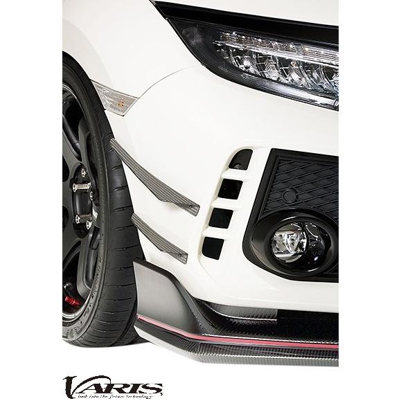 シビック　FK8 フロントカーボンダブルカナード　　EPR製 シビック 【M's】 ホンダ FK8 タイプR (2017.9-2021.7) VARIS ARISING