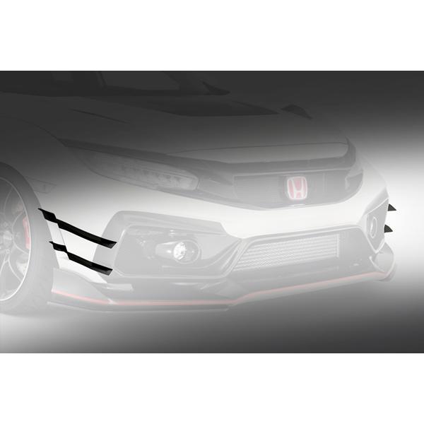 シビック　FK8 フロントカーボンダブルカナード　　EPR製 シビック 【M's】ホンダ FK8 タイプR (2017.9-) VARIS ARISING-II
