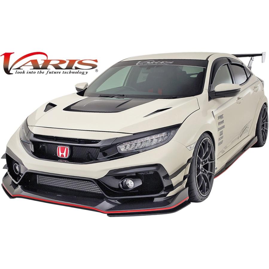 【M's】ホンダ FK8 シビック タイプR (2017.9-) VARIS ARISING-II サイドスカート 2pcs FRP+CARBON カーボン バリス エアロ CIVIC TYPE-R VAHO023 VAHO-023｜emuzu-international｜04