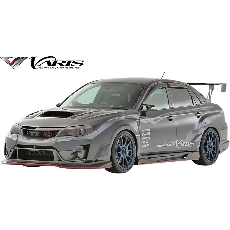 【M's】 スバル インプレッサ WRX STI GVB (2007y-2014y) VARIS サイドスカート Ver.2 FRP+SHLOUD部 CARBON 未塗装 バリス  カーボン エアロ VASU-155｜emuzu-international｜02