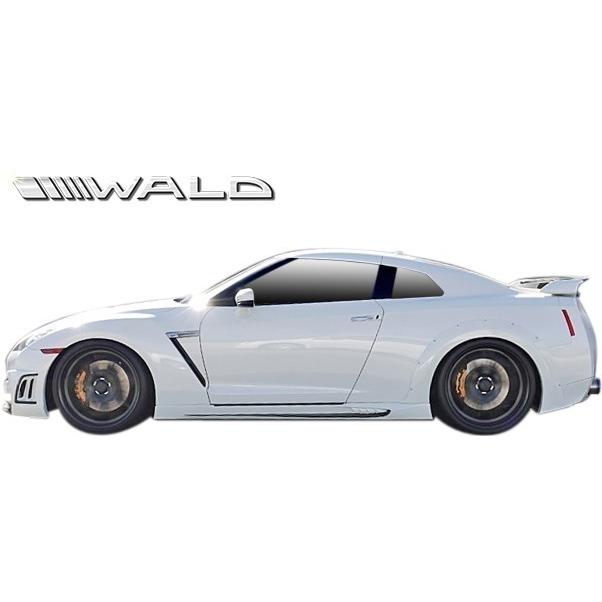 【M's】 日産 R35 GT-R (H19.12-H22.10) WALD SPORTS LINE BLACK BISON EDITION リア  オーバーフェンダー ／／ FRP ヴァルド バルド エアロ パーツ GTR G-TR