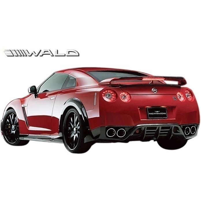 【M's】 日産 R35 GT-R (H19.12-H22.10) WALD SPORTS LINE BLACK BISON EDITION リア  オーバーフェンダー ／／ FRP ヴァルド バルド エアロ パーツ GTR G-TR