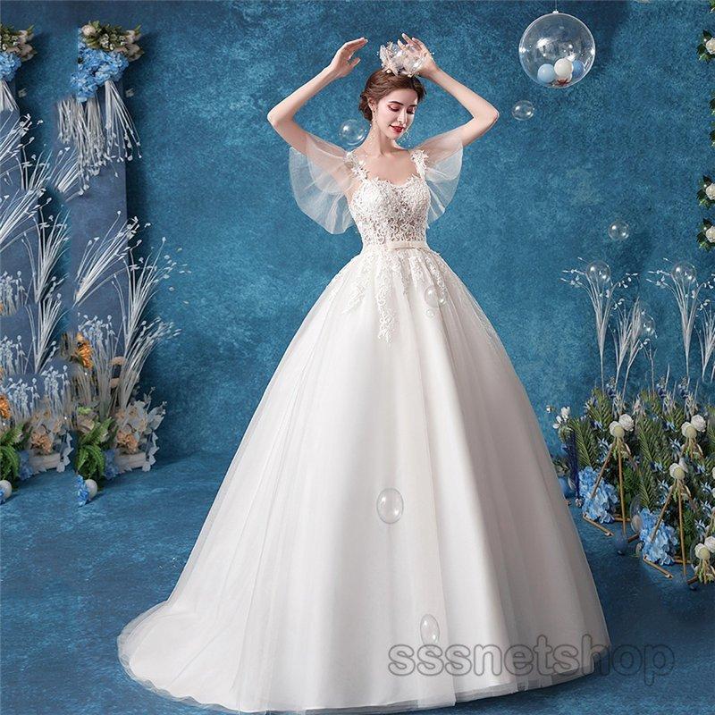 アウトレット 送料無料 ウェディングドレス 演奏会 Sssnetshop コンサート 披露宴 挙式 肩出し ナイトドレス イブニングドレス プリンセスドレス ブライダル 花嫁ドレス 白ドレス スレンダーライン 欠品の場合はメールにてご連絡いたします ご了承ください はい