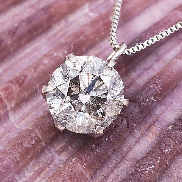 プラチナPT999 1ctダイヤモンドペンダント/ネックレス （鑑別書付き）