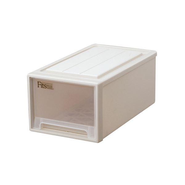 （まとめ） 天馬 Fits フィッツケース クローゼット W300×D530×H230mm カプチーノ M-30CAP 1個 〔×2セット〕