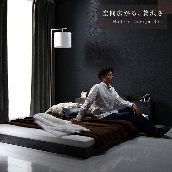 ベッド シングル 2層ポケットコイルマットレス付き ストーングレー 低床 すのこ 棚付き 宮付き コンセント付き ローベッド ベッド シングル 2層ポケットコイルマットレス付き ストーングレー 低床 すのこ 棚付き 宮付き コンセント付き ローベッド