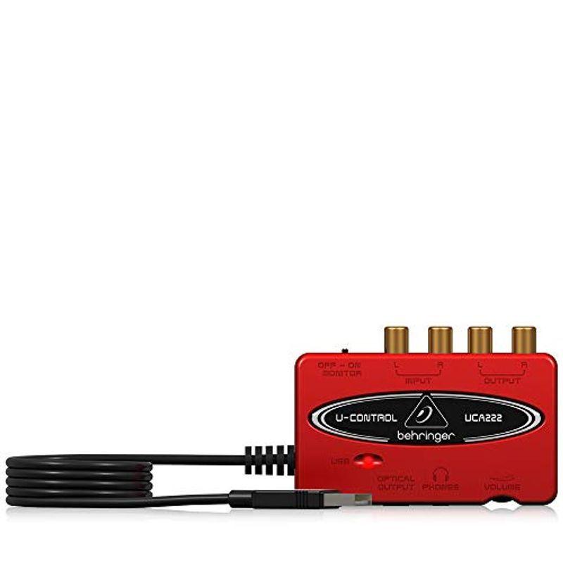 ベリンガー 2入力2出力 デジタル出力搭載USBオーディオインターフェース UCA222 U-CONTROL レッド MIDIキーボード、パッド