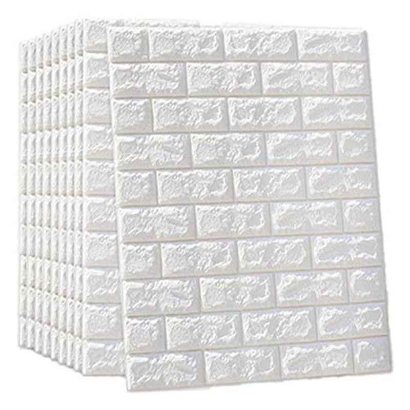 Ybaymy 壁紙レンガ 3d 10枚セット レンガ壁パネル 壁紙シール 断熱 レンガ 住宅設備
