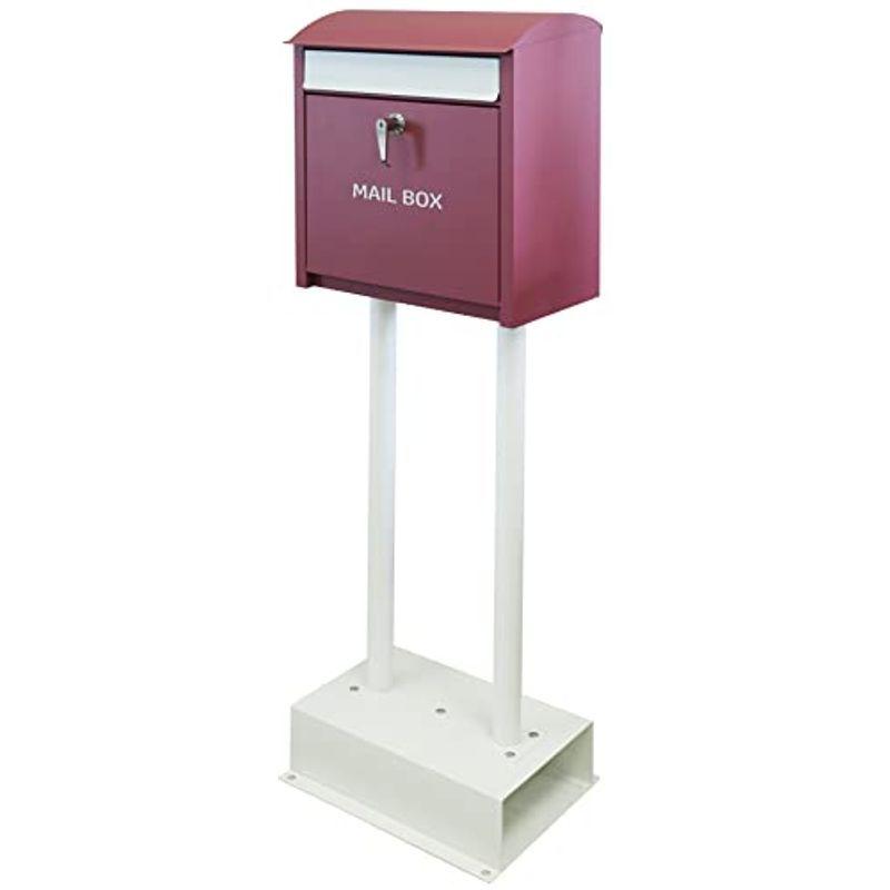 郵便ポスト ポスト Sdm 001 ワインレッド Olga スタンドポスト Mojyu メールボックス 北 宅配ボックス 郵便受け おしゃれ メールボックス 希少 Www Ecofactory Com Ar