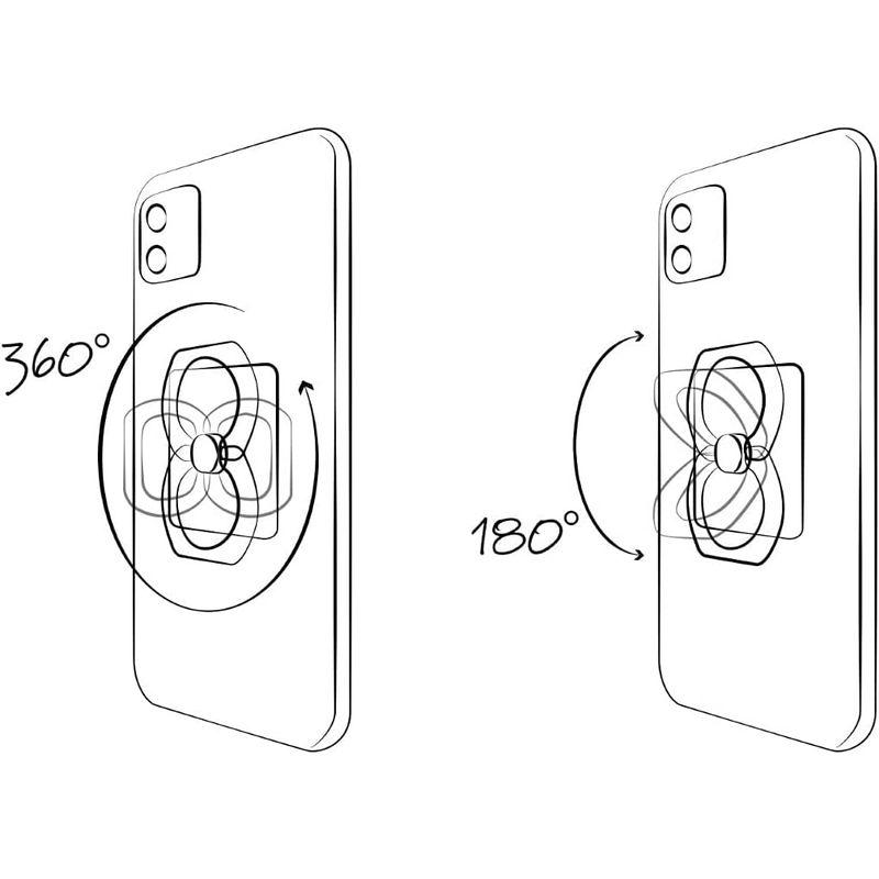 正規輸入品iRing スマホグリップ スタンド フック+ドック プレミアムセット パールホワイト/ドック ホワイト デスク 車載 ホルダー｜en-office｜10