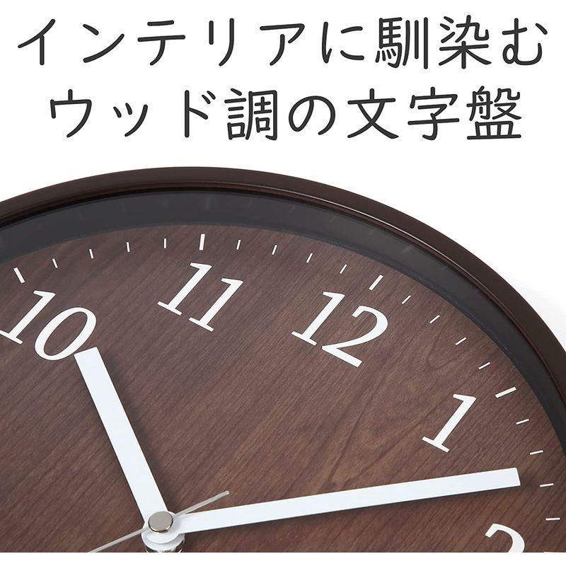 MAG(マグ) 掛け時計 アナログ 梓 静音 連続秒針 ブラウン W-742BR-Z｜en-office｜02