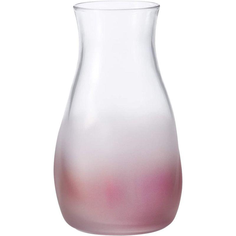 アデリア 花瓶 ガラス花瓶 てびねりミニ花器 ピンク 直径約7.7x高さ12.9cm 日本製 9572｜en-office｜04