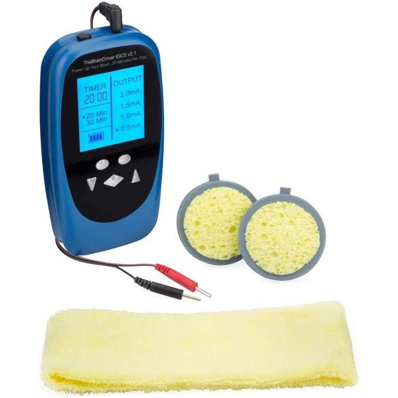 TheBrainD tDCS 動作確認済み 未使用スポンジ1セット付属 TheBrainDriver tDCS Device v2.1 + 6 Extra Pairs of Sponges. Ships Worl