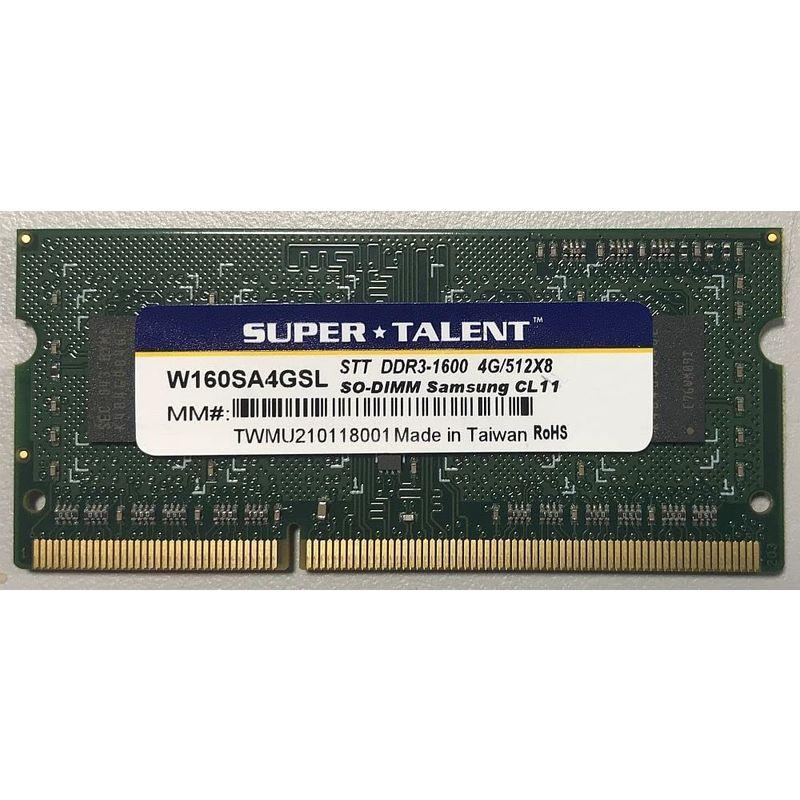 SuperTalent PC3L-12800S DDR3L-1600 4GB 204pin SODIMM 省電力 ノートPC用 メモリーモジ｜en-office｜02