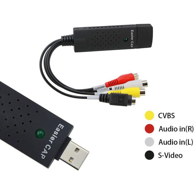 ZOMTOP USB2.0ビデオキャプチャー EasyCAPture RCA for PAL or NTSC ビデオ ゲーム機 VHSテープ｜en-office｜04