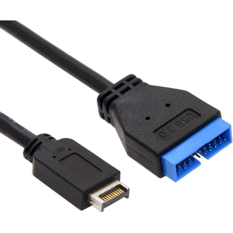 cablecc USB 3.1 フロント パネル ヘッダーから USB 3.0 20Pin ヘッダー延長ケーブル、マザーボード用｜en-office｜02