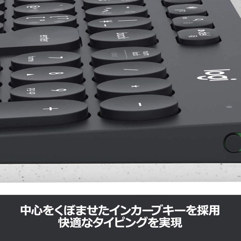 ロジクール ワイヤレスキーボード K780 Bluetooth Unifying ワイヤレス 無線 キーボード windows mac Ch｜en-office｜04