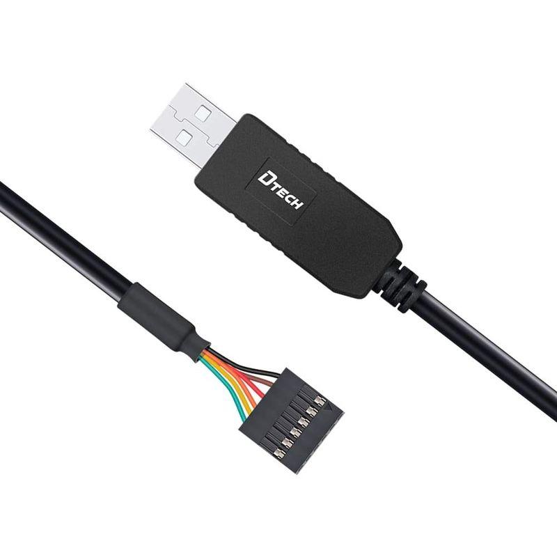 DTECH USB TTL シリアル 変換 ケーブル 3.3V 1m FTDI チップセット 6ピン 2.54mm ピッチ メス コネクタ｜en-office｜05