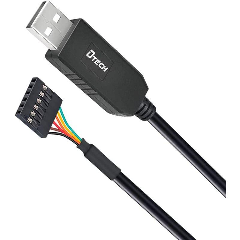 DTECH USB TTL シリアル 変換 ケーブル 3.3V 1m FTDI チップセット 6ピン 2.54mm ピッチ メス コネクタ｜en-office｜08