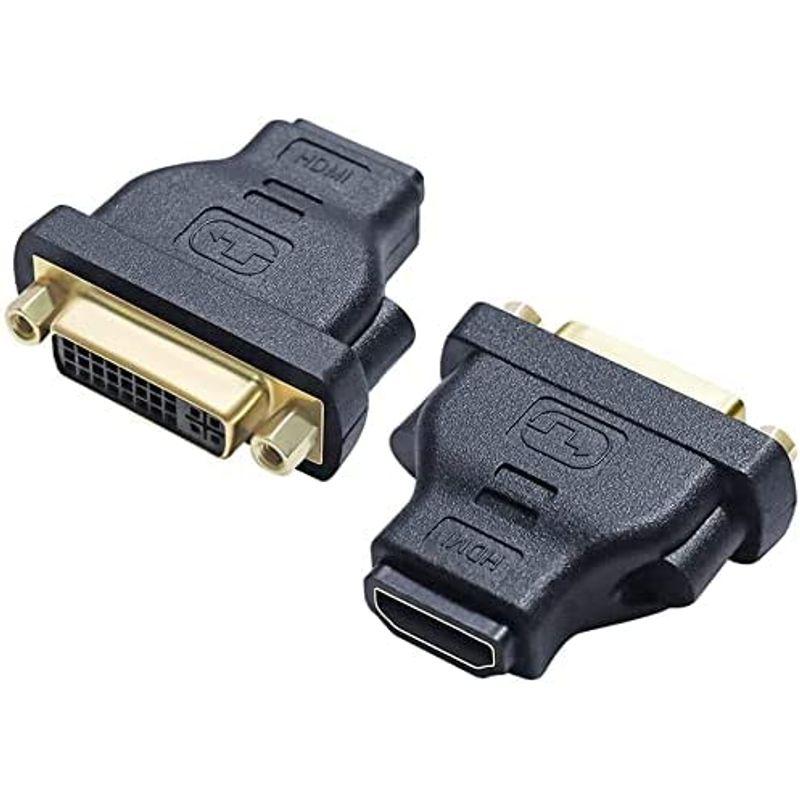 DTECH HDMI メス DVI 29pin メス 変換 アダプター 双方向伝送 DVI-I ( 24+5 ) to HDMI Type-｜en-office｜06