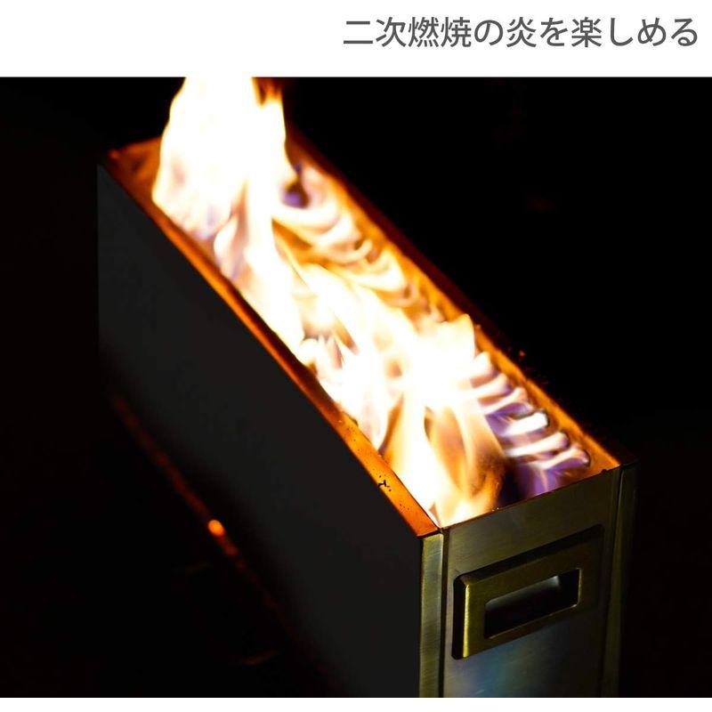 DOD(ディーオーディー) めちゃもえファイヤー 2次燃焼 の見える 焚き火台 耐熱テーブル 収納袋 標準付属 Q3-626-SL｜en-office｜07