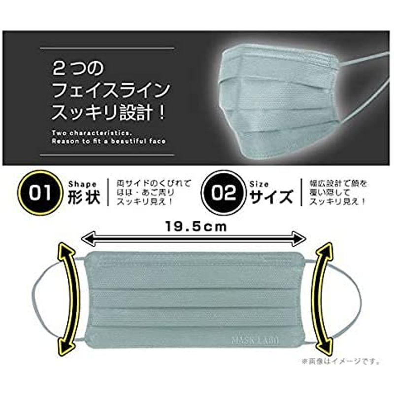 トレック販売店 GRAYMASK 不織布 3層PFE マスク 30枚入 グレーのマスク フェイスラインすっきりワイド設計 (10)