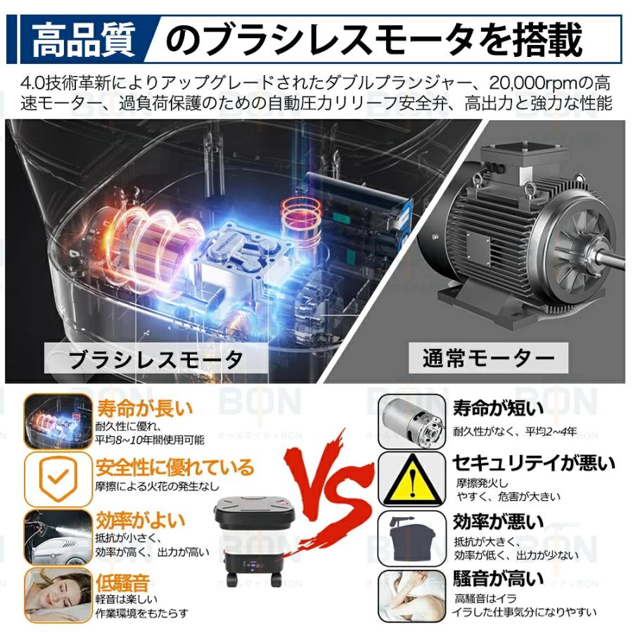 高圧洗浄機 コードレス タンク式 折り畳み式 充電式 6.0MPa 洗浄機