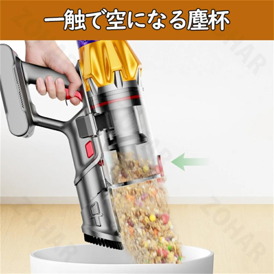 新モデル登場】掃除機 コードレス 45000pa超強力吸引 550W 60分長時間
