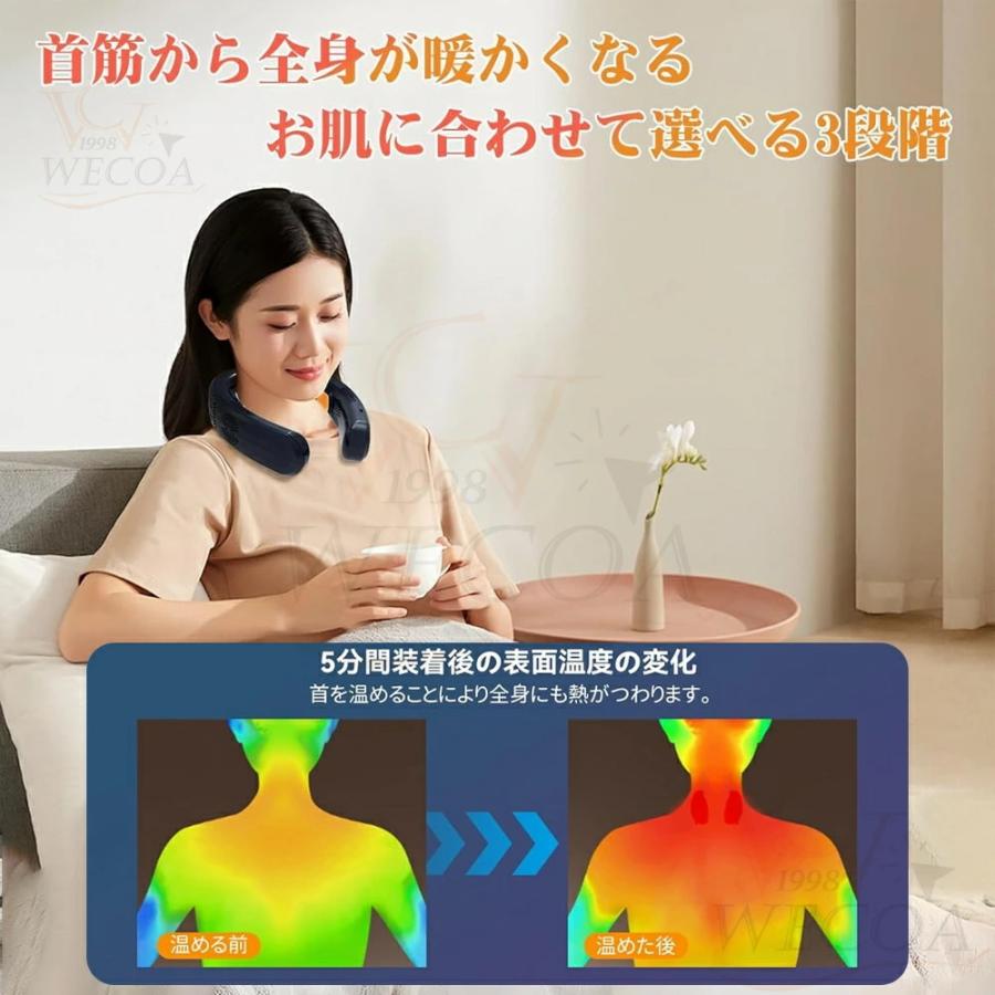 ＼冷感MXA★2025最強／首掛け扇風機 ネッククーラー 携帯扇風機 ネックファン 冷却プレート半導体冷却 冷房エアコン 軽量 静音  温度表示 Type-C充電式 |  | 11