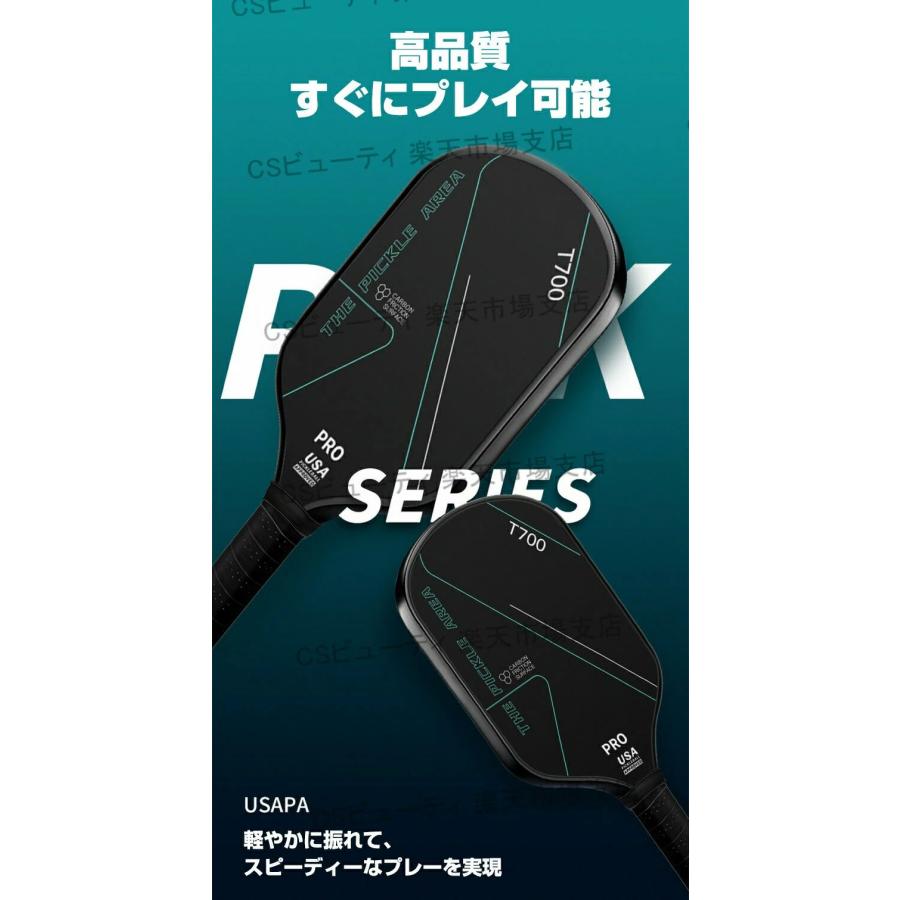 ピックルボール セット パドル 2本 ボール 4個 収納バッグ付き