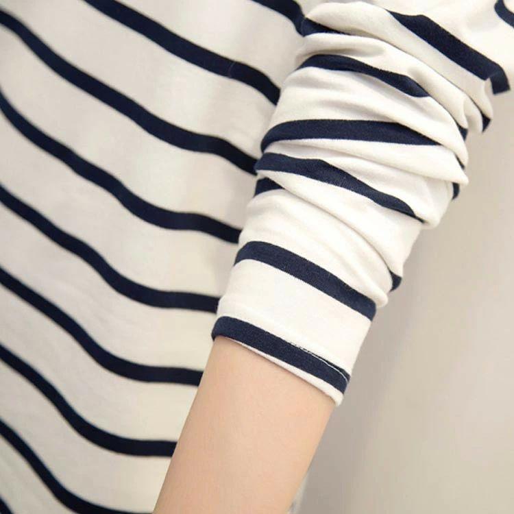 ボーダー柄 長袖 秋 ロングT Tシャツ レディース ロンT ゆったり カットソー シンプル 春 トップス 長袖Tシャツ カジュアル ...