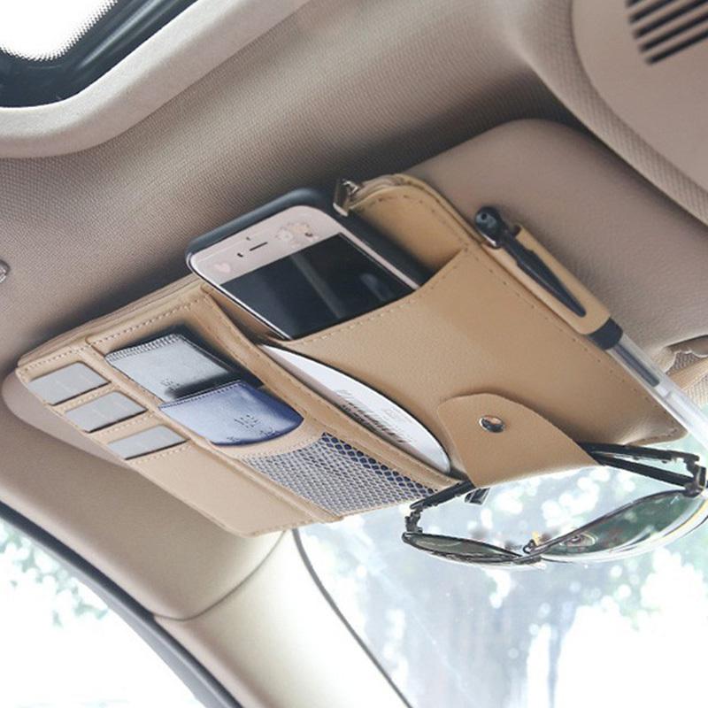 収納 ポケット 車用 サンバイザー スマホ サングラス 小物 Iphone バイザーポケット 日よけ カーアクセサリー 多機能ポケット 車収納グッズ 便利 取付簡単 Jp Car073 東京電器 通販 Yahoo ショッピング