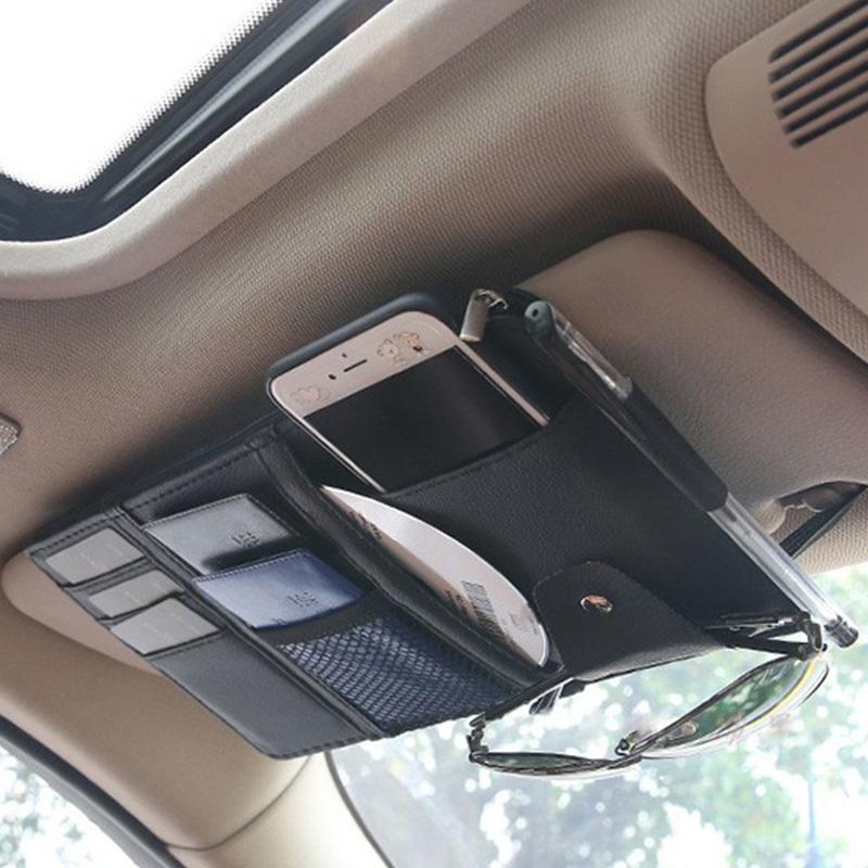 収納 ポケット 車用 サンバイザー スマホ サングラス 小物 Iphone バイザーポケット 日よけ カーアクセサリー 多機能ポケット 車収納グッズ 便利 取付簡単 Jp Car073 東京電器 通販 Yahoo ショッピング