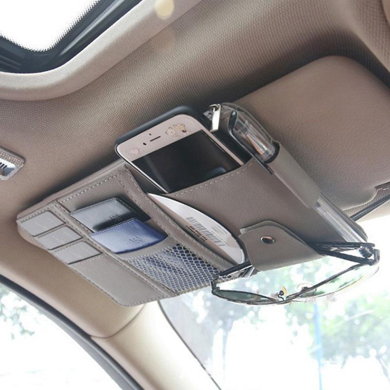 収納 ポケット 車用 サンバイザー スマホ サングラス 小物 Iphone バイザーポケット 日よけ カーアクセサリー 多機能ポケット 車収納グッズ 便利 取付簡単 Jp Car073 東京電器 通販 Yahoo ショッピング