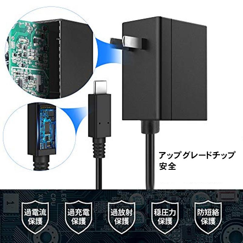 Nintendo Switch 充電器 Acアダプター ニンテンドースイッチ用 Ns用 Usb Lite対応 1 5m 56 Off