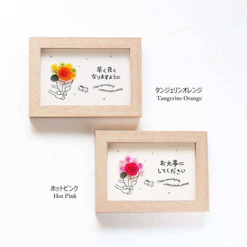 お見舞い メッセージカード お大事にしてください 花 フォトフレーム