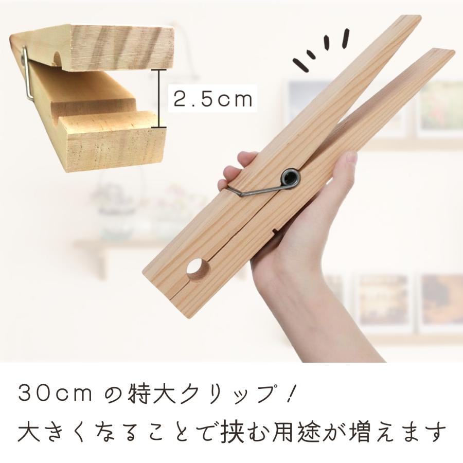 どこでもいっしょ ふとんをたたく トロのグリップ & タオル クリップ トロ 大型クリップ 30cm 木製 タオルクリップ 布団ばさみ 挟むだけ フック