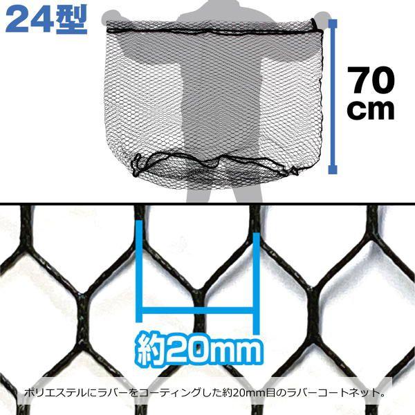交換用替網 どでかランディングネット 24型 ラバーコート PROX