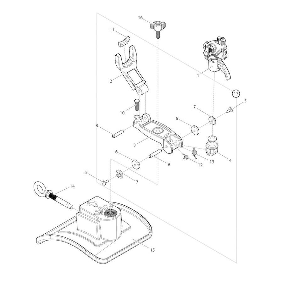 【部品】 ロックピン (09102) パーツNo.14 [第一精工 チビラークGB]｜ena-com