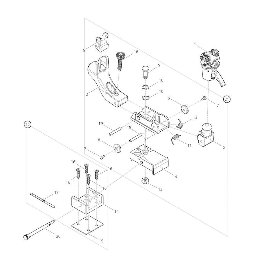 部品】 センターボルト (09483) パーツNo.9 [第一精工 ラーク1700