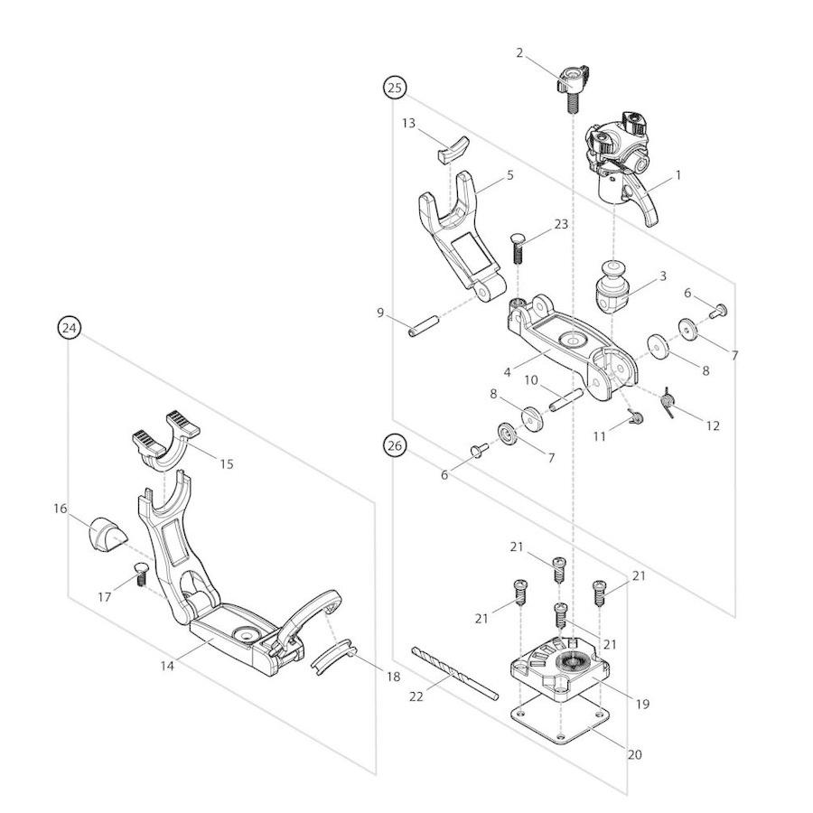 部品】 ベースセット (09076) パーツNo.26 [第一精工 ラーク900