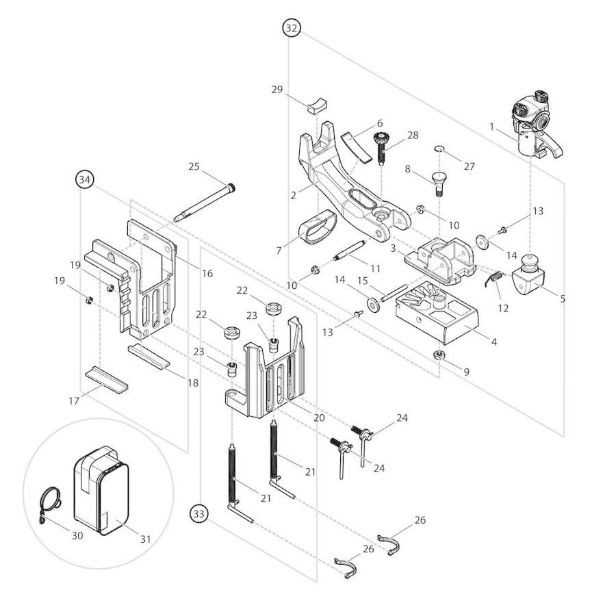 部品】 竿受ベース (09234) パーツNo.3 [第一精工 スーパー 部品】 竿受ベース (09234) パーツNo.3 [第一精工 スーパー